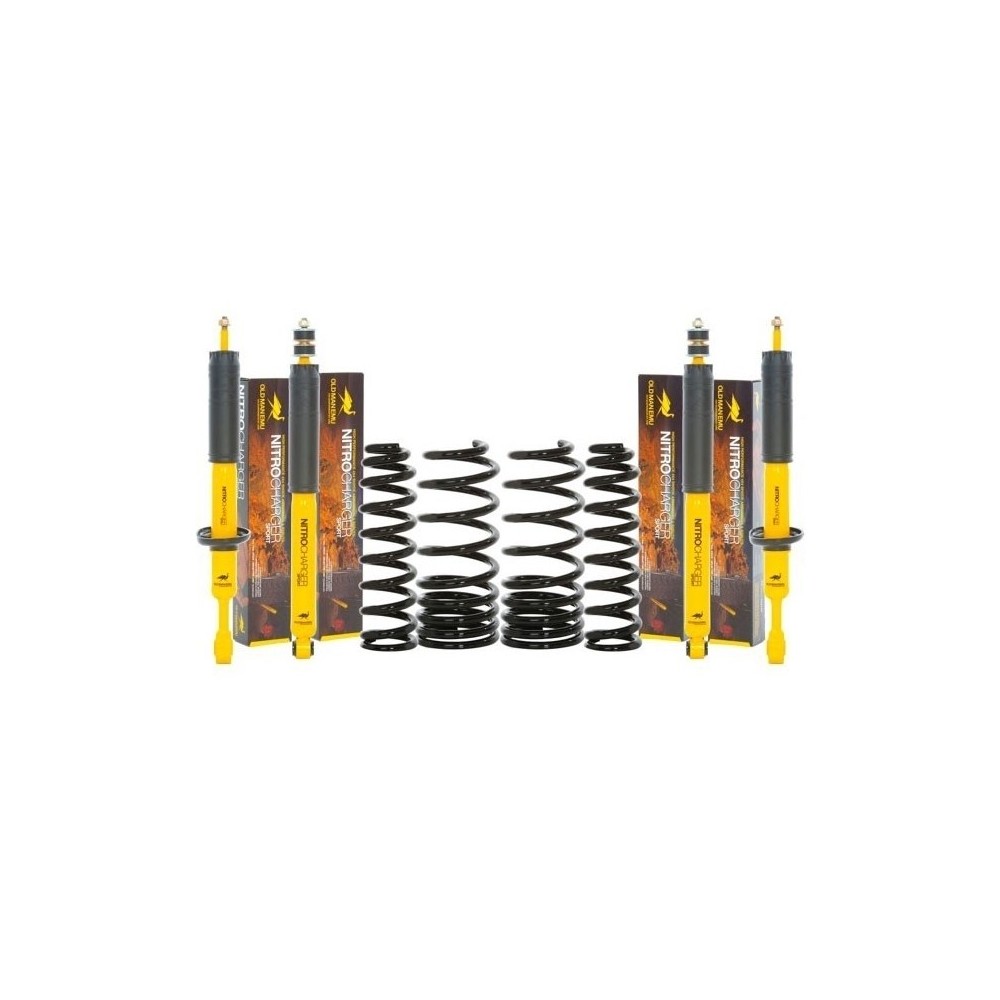 KIT DE SUSPENSION OME NITRO+ REHAUSSE +40 MM – TARAGE MEDIUM – JEEP CHEROKEE / LIBERTY KJ ESSENCE (2002–2007)